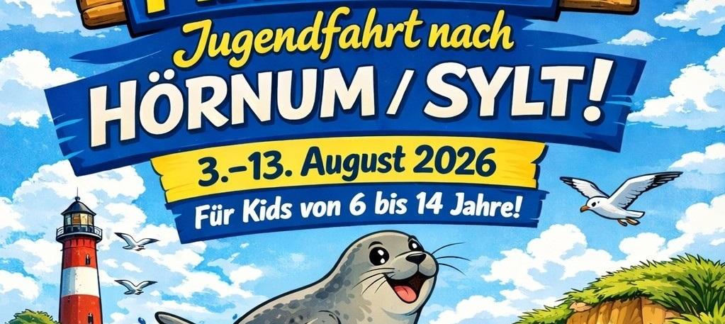 Hörnum 2026 div. Kinder sitzen am Strand und freuen sich